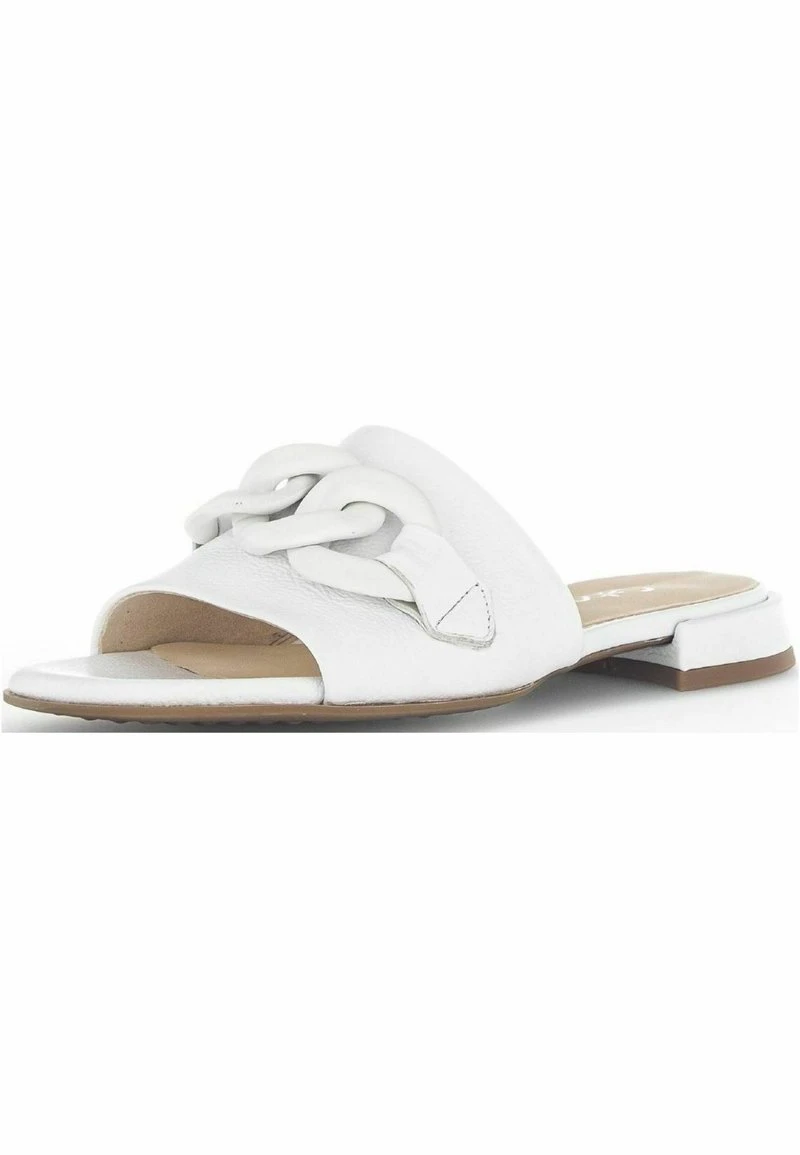 Gabor Pantolette Flach - Weiss Lds Uni 2 Gabor Pantolette Flach - Weiss Lds Uni – Bild 2