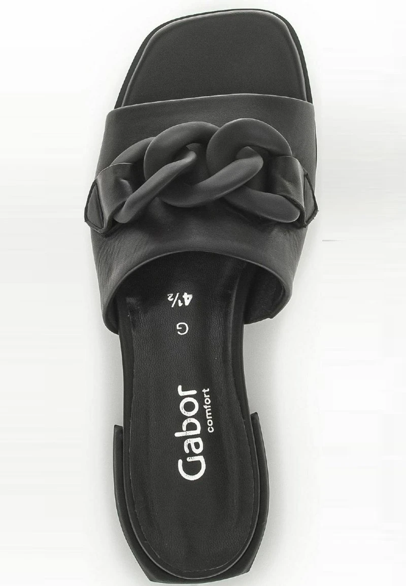 Gabor Pantolette Flach - Schwarz Lds Uni 3 Gabor Pantolette Flach - Schwarz Lds Uni – Bild 3