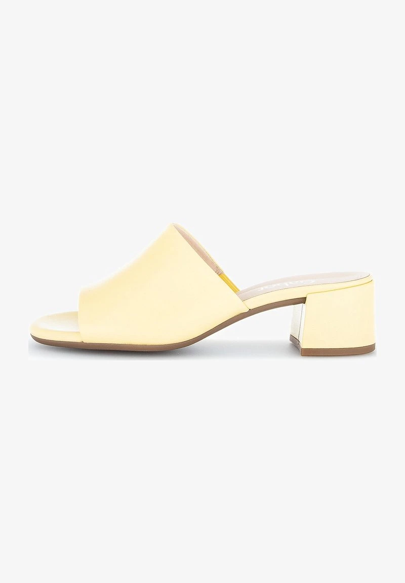 Gabor Pantolette Flach - Pastellgelb 1 Gabor Pantolette Flach - Pastellgelb