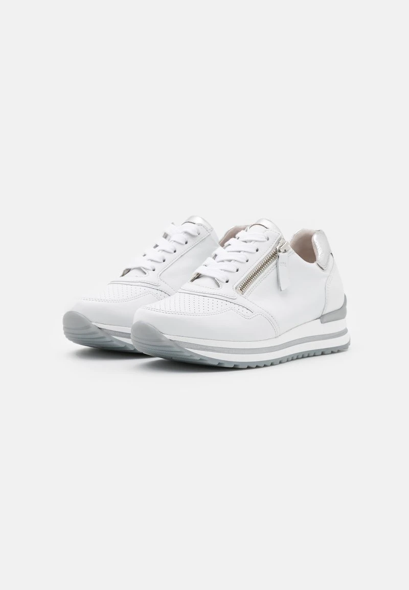 Gabor Comfort Sneaker Low - Weiß/silber 3 Gabor Comfort Sneaker Low - Weiß/silber – Bild 3