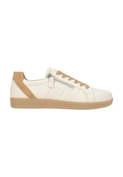 Gabor BEQUEME HALBSCHUHE FÜR DAMEN IN BEIGE - Sportlicher Schnürer - Off White / Light Brown / Caramel -Gabor 59b0a87cce8b4c53a41da28460b10239