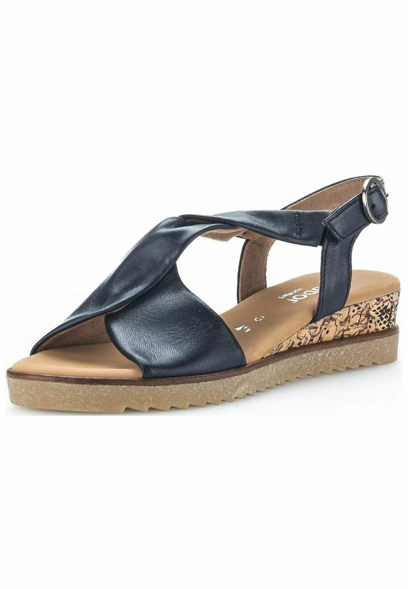 Gabor Comfort Keilsandalette - Ocean Korkts Honi 2 Gabor Comfort Keilsandalette - Ocean Korkts Honi – Bild 2