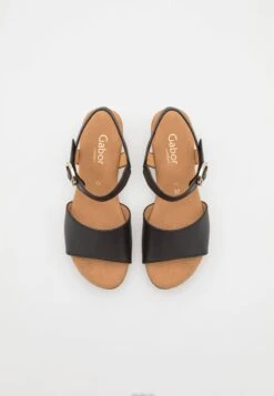 Gabor Comfort Clogs - Schwarz/gold -Gabor 6c6ccb8238594b8db93dda35a5fa4a93