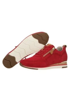 Gabor Sneaker Low - Rot/hellbraun/weiß/gold -Gabor 70e8ffcb2624426fb6f839df4a9f35e9