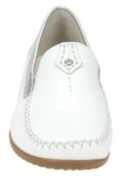 Gabor FLORENZ BEQUEME - Mokassin - Weiß/silber -Gabor 8c35569d00494a93beb64837f373d80f