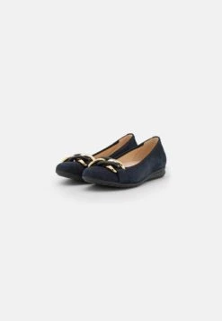 Gabor Comfort Klassischer Ballerina - Dark Blue/uni Gold -Gabor 8e1185699b6e46189f42dce2bd5cc65b