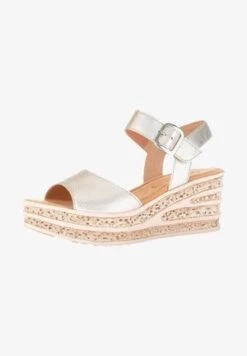 Gabor Plateausandalette - Silber -Gabor 8f391f7280e84badaa926e8be5d74aea