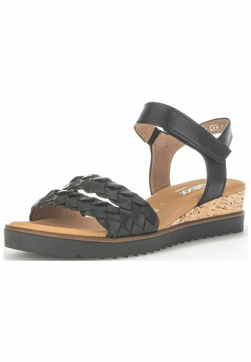Gabor Keilsandalette - Schwarz Kork Schw 2 Gabor Keilsandalette - Schwarz Kork Schw – Bild 2