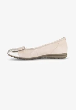 Gabor Klassischer Ballerina - Pink Silver Coloured