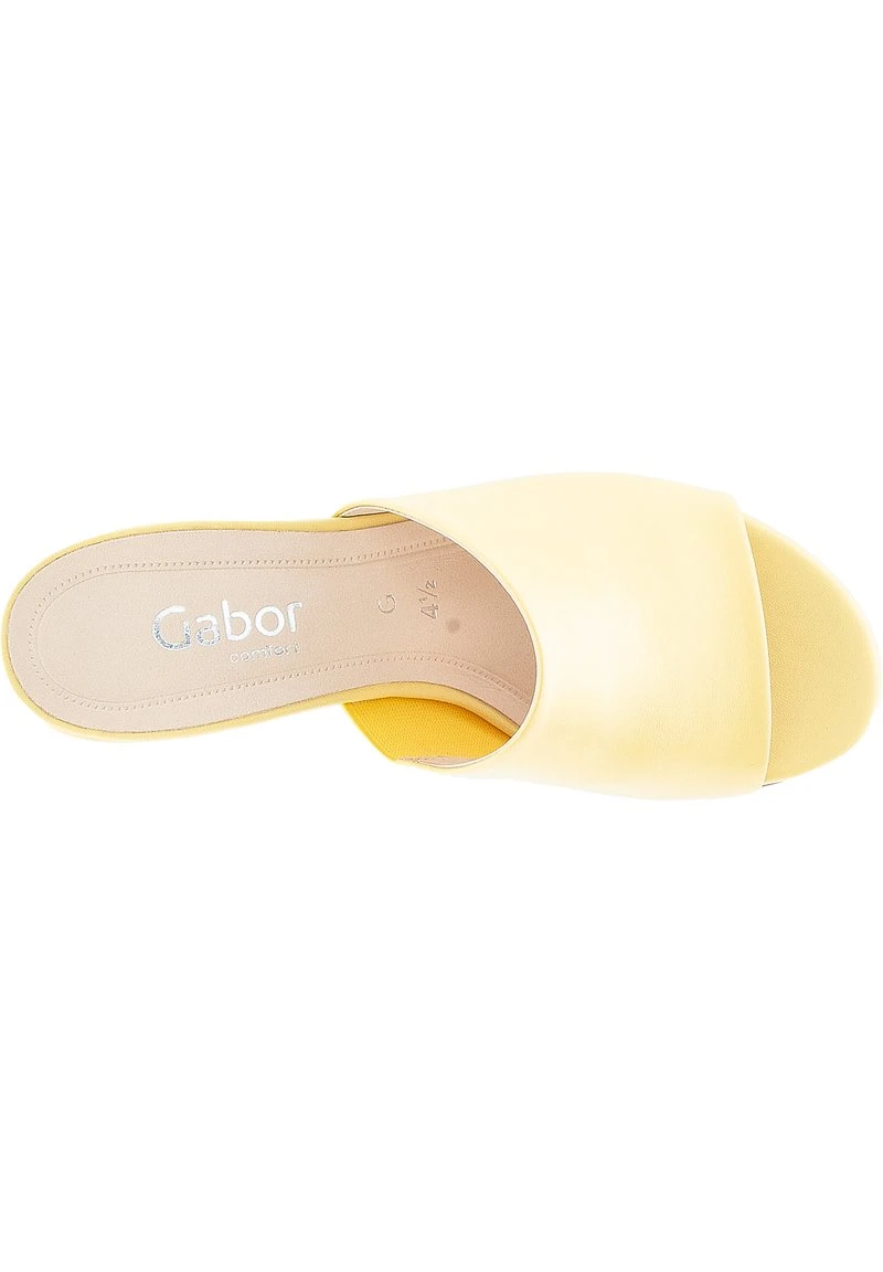 Gabor Pantolette Flach - Pastellgelb 3 Gabor Pantolette Flach - Pastellgelb – Bild 3