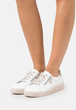 Gabor Sneaker Low - Weiss/antikrosa