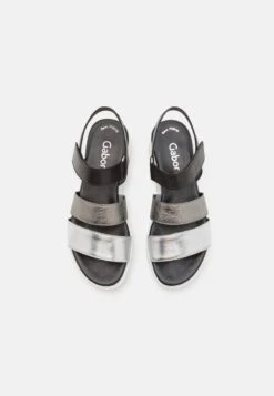 Gabor Plateausandalette - Silber/stone/schwarz -Gabor c6d87a69987e4265a74c18ee347e1dee