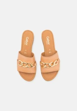 Gabor Comfort Pantolette Flach - Peanut -Gabor d056bb102dc84a02912393c4433a4007