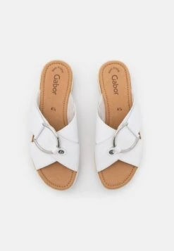 Gabor Pantolette Flach - Weiß -Gabor d9b21e9676044aedaf5acdddc35cef6a