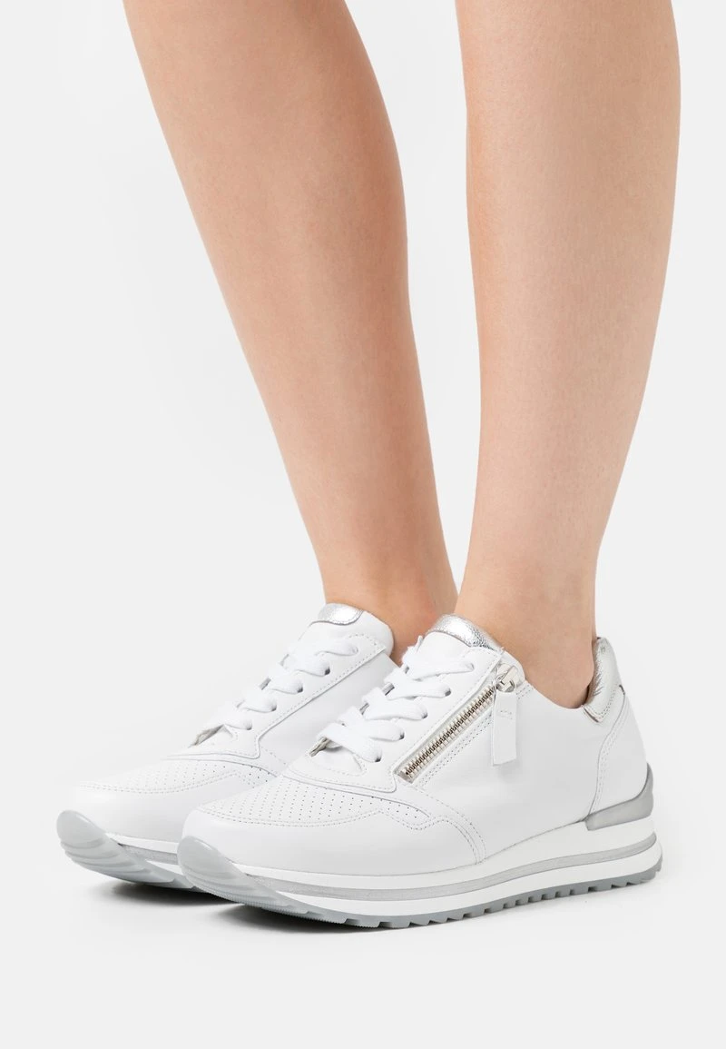 Gabor Comfort Sneaker Low - Weiß/silber 1 Gabor Comfort Sneaker Low - Weiß/silber