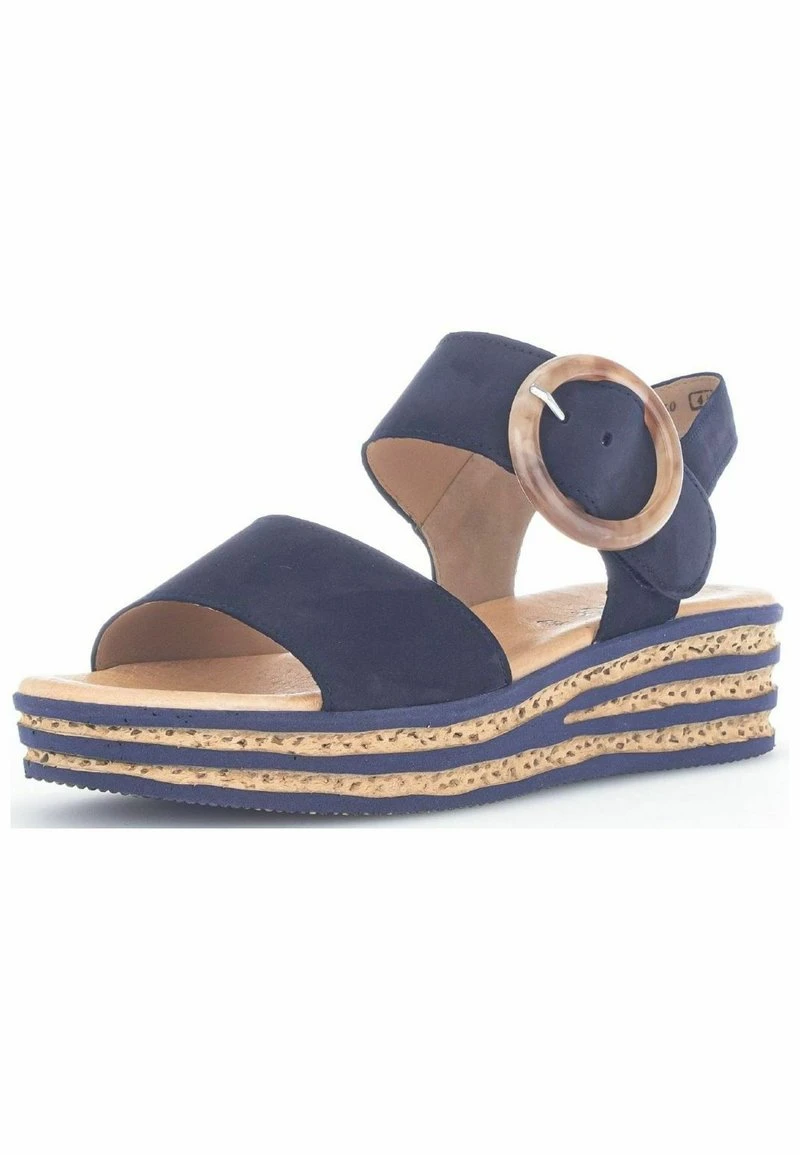 Gabor Plateausandalette - Blau 2 Gabor Plateausandalette - Blau – Bild 2
