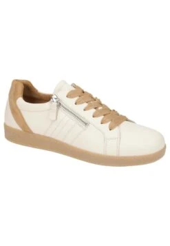 Gabor BEQUEME HALBSCHUHE FÜR DAMEN IN BEIGE - Sportlicher Schnürer - Off White / Light Brown / Caramel -Gabor f1cc0091a85d4a03a2cd5ad7b66c359b